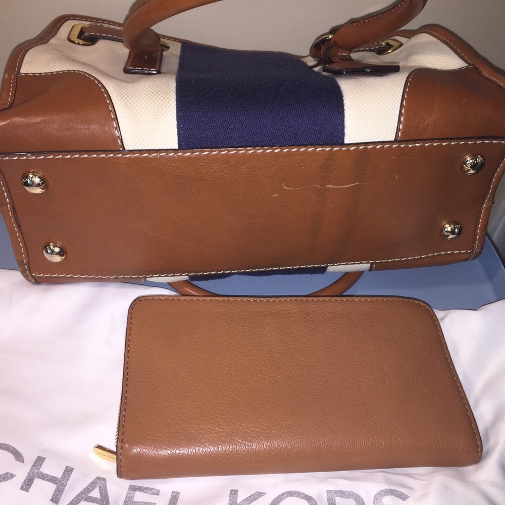 michael kors hamilton cloth bag and wallet set - Picture 7 of 8